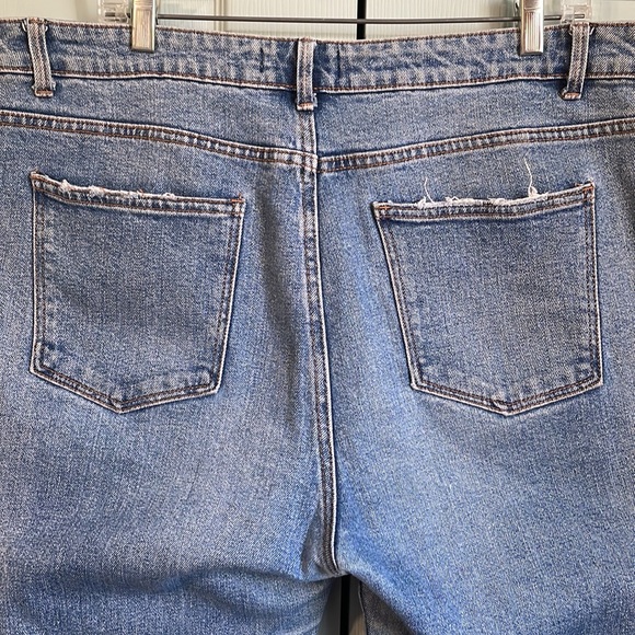 Primary Denim Co classic high waist raw hem ankle jeans 14 - Picture 3 of 7